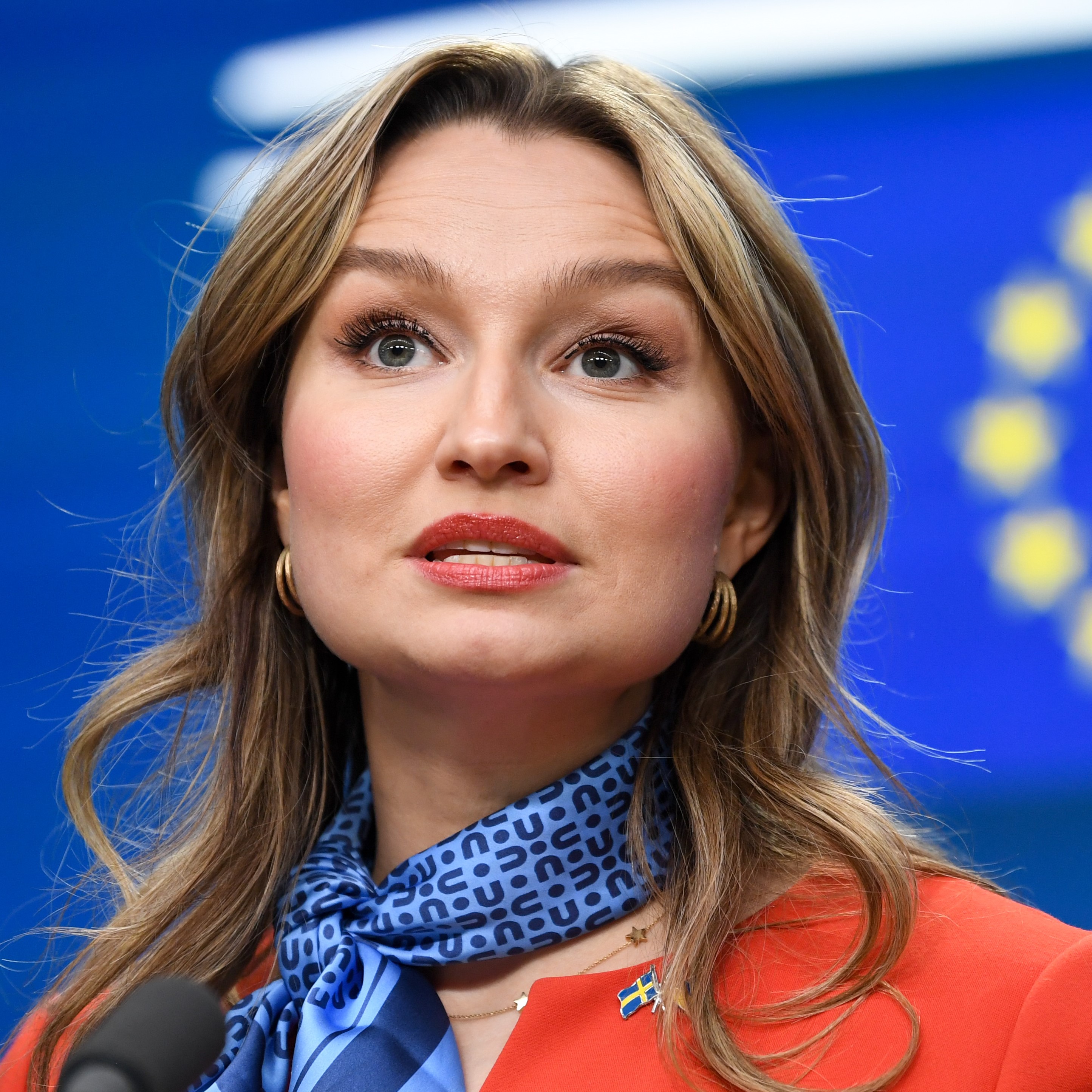 Ebba Buschová, ministryně energetiky, obchodu a průmyslu a místopředsedkyně vlády